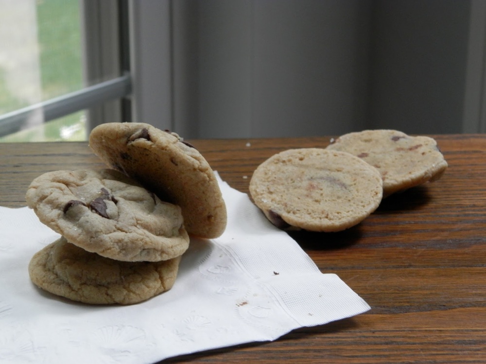 Rolo Stuffed Cookies - chocolate chip cookies stuffed with Rolo candy pieces | www.thebatterthickens.com