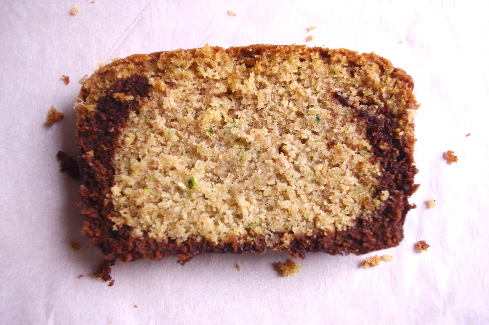 Ovaltine Black Bottom Zucchini Bread - a chocolate zucchini bread recipe with Ovaltine-infused zucchini bread on the bottom | www.thebatterthickens.com