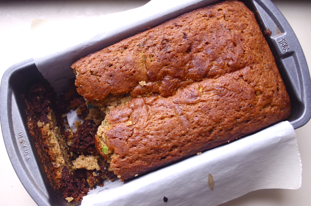 Ovaltine Black Bottom Zucchini Bread - a chocolate zucchini bread recipe with Ovaltine-infused zucchini bread on the bottom | www.thebatterthickens.com