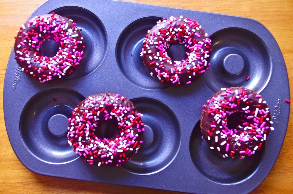 Glazed Chocolate Cake Donuts