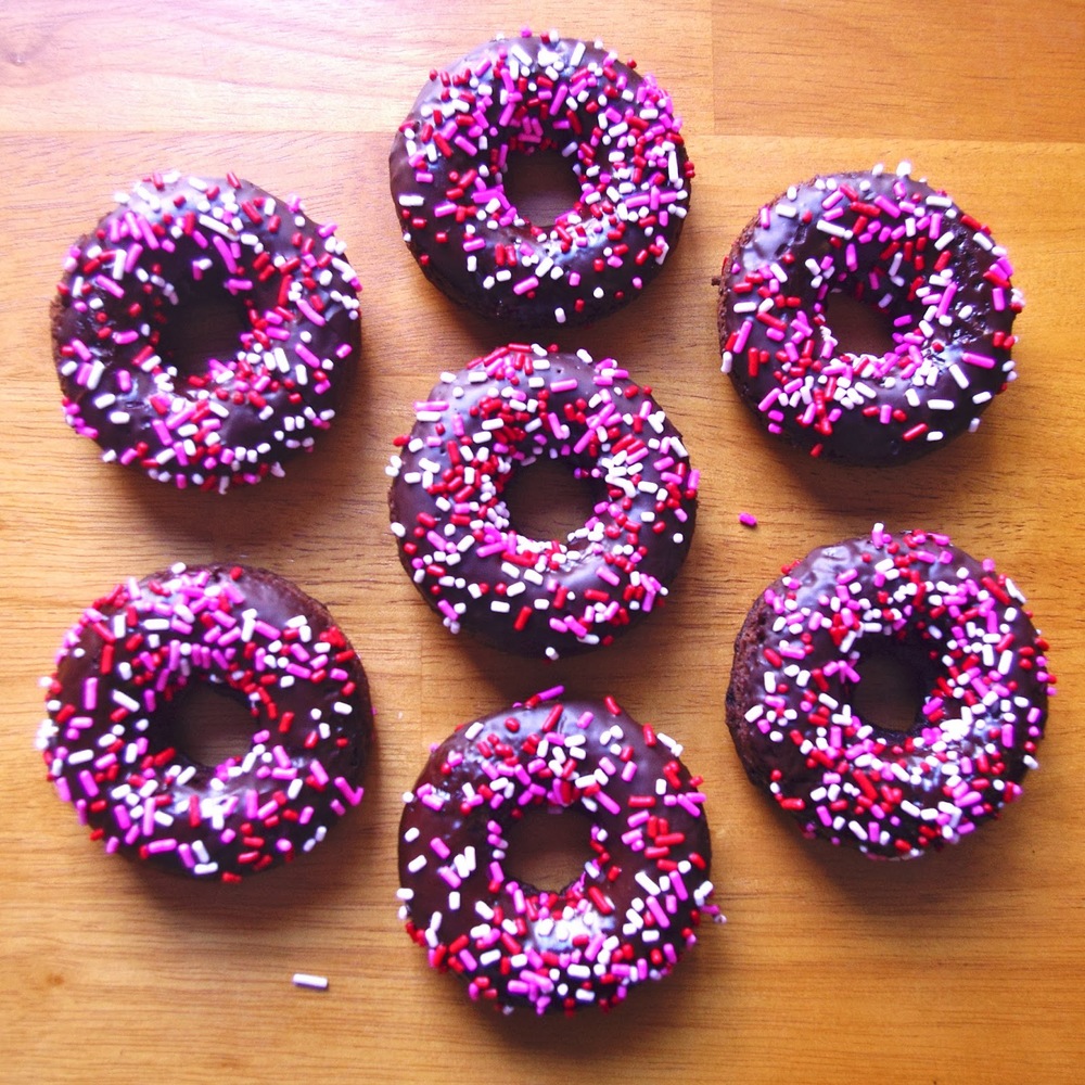 Glazed Chocolate Cake Donuts