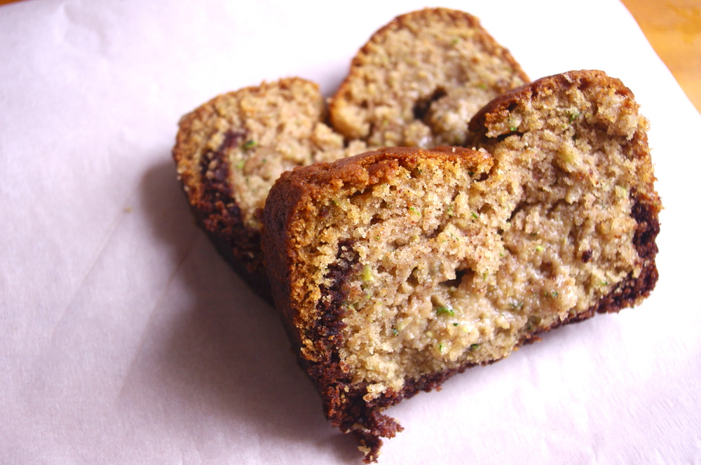 Ovaltine Black Bottom Zucchini Bread - a chocolate zucchini bread recipe with Ovaltine-infused zucchini bread on the bottom | www.thebatterthickens.com