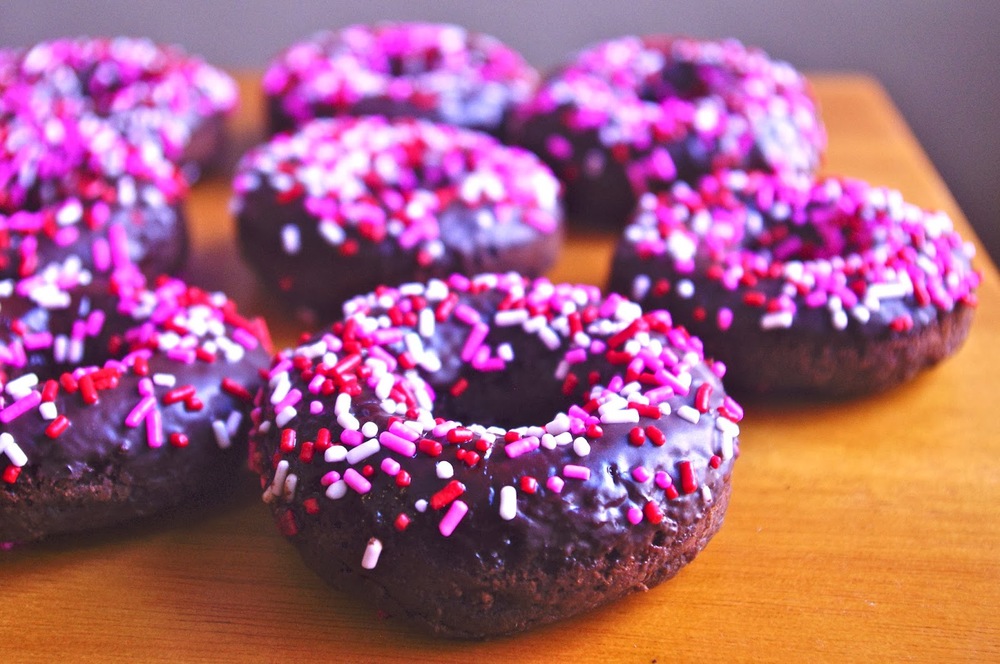 Glazed Chocolate Cake Donuts