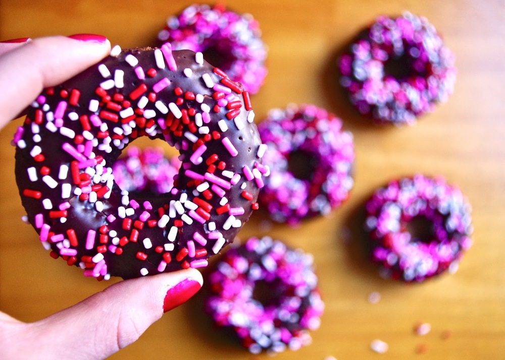 Glazed Chocolate Cake Donuts