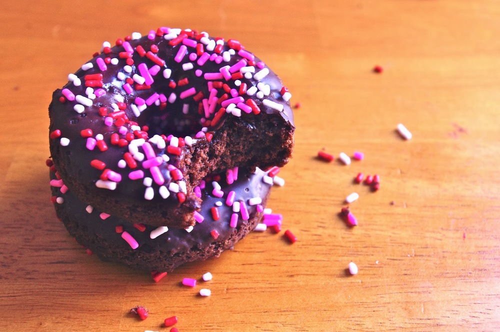 Glazed Chocolate Cake Donuts