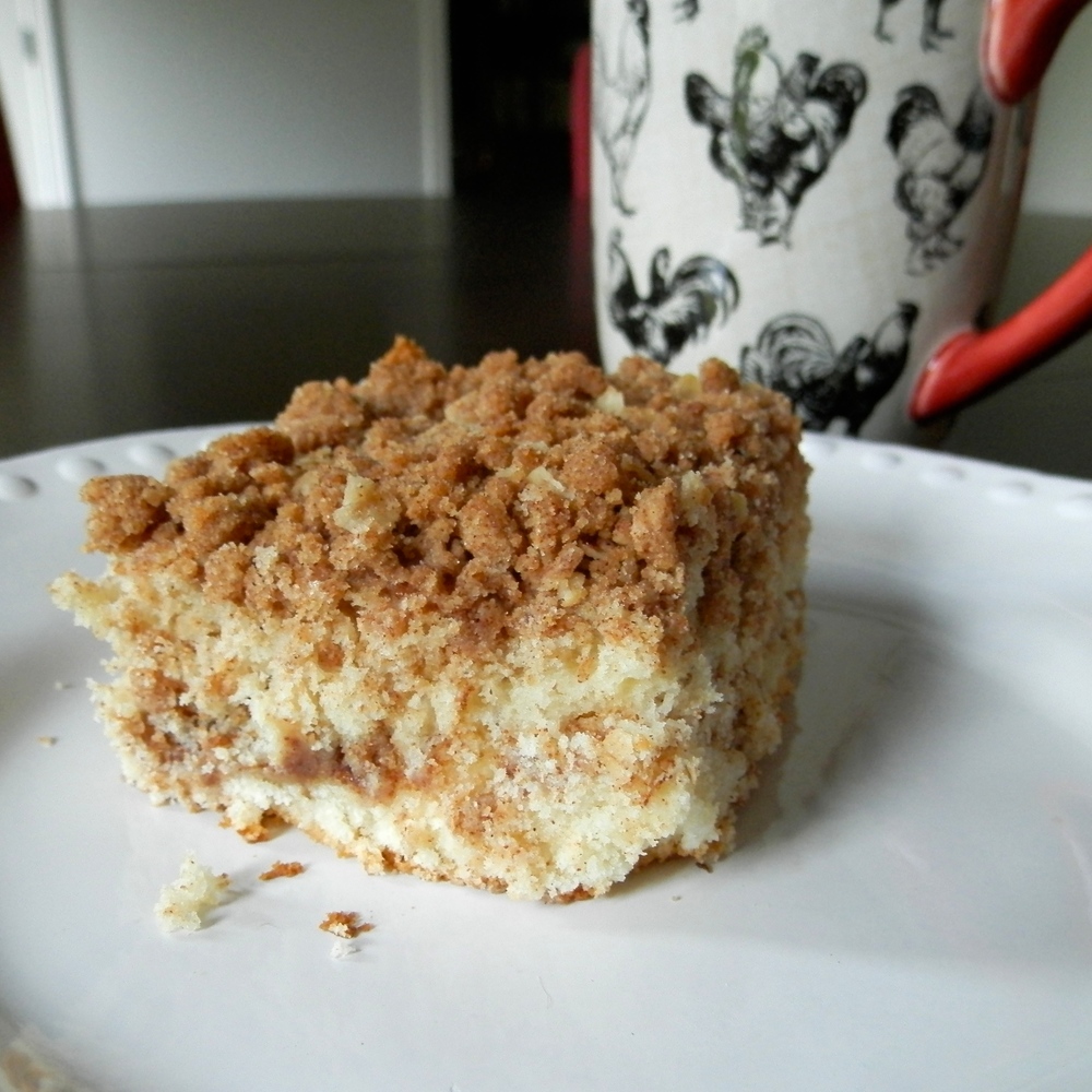 Extra Crumb Cinnamon Coffee Cake - tender cinnamon coffee cake with extra crumble topping #coffeecake #cinnamon #breakfast | www.thebatterthickens.com