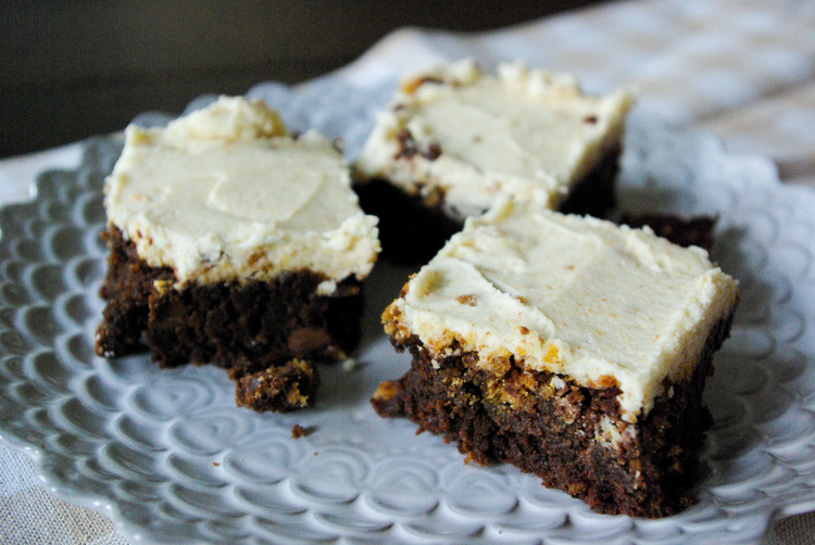 Box Brownies with Brown Butter Frosting | The Batter Thickens