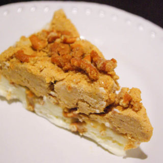 Pumpkin Pie Ice Cream Cake with Jeni's Ice Cream and Milk Bar Graham Cracker Crumb - www.thebatterthickens.com