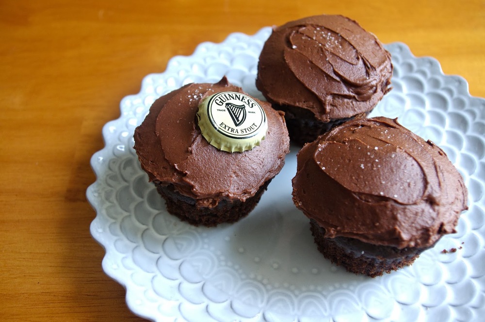 Triple Chocolate Guiness Cupcakes