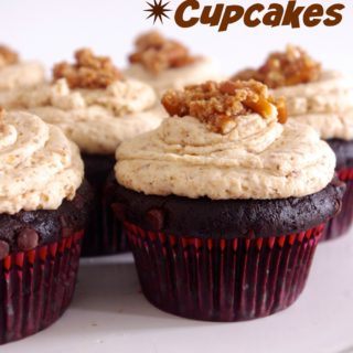 Guinness Chocolate Cupcakes with pretzel frosting are your salty and sweet dreams in the form of a cupcake | www.thebatterthickens.com