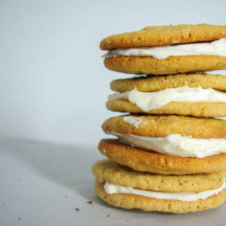 Coconut Cashew Cookie Sandwiches