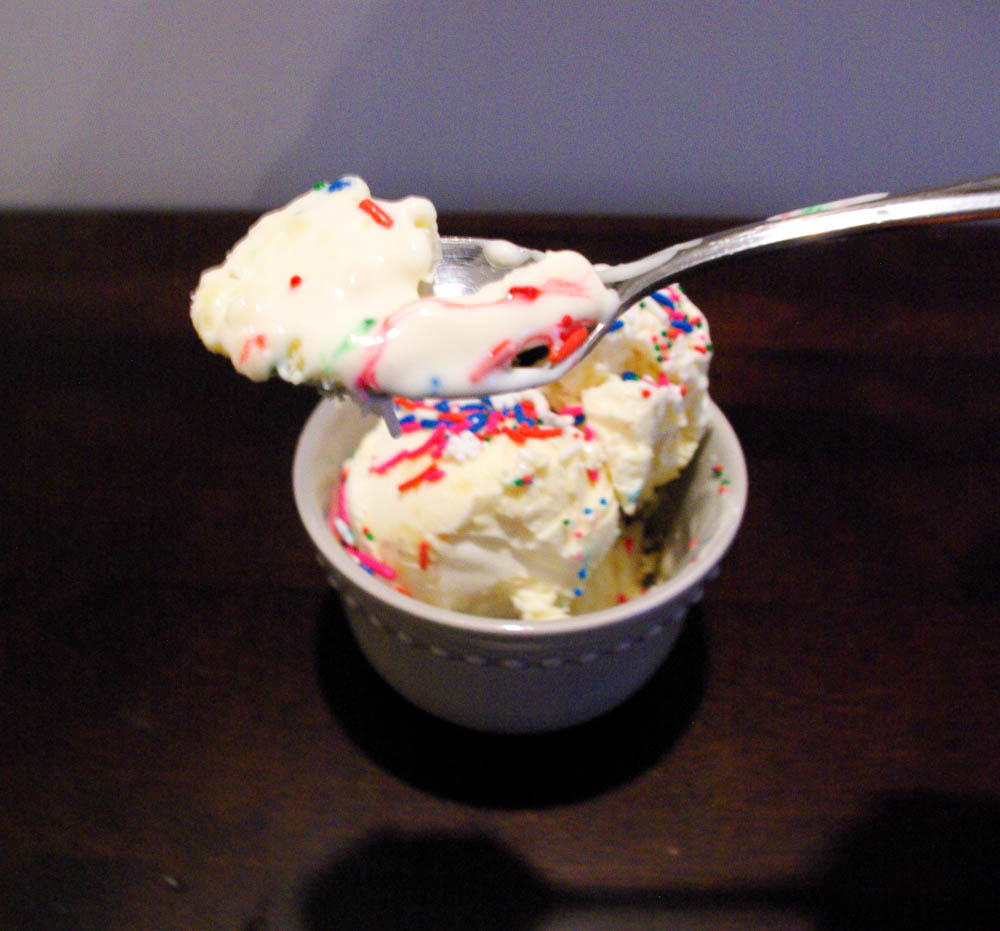 Homemade Birthday Cake Ice Cream - www.thebatterthickens.com