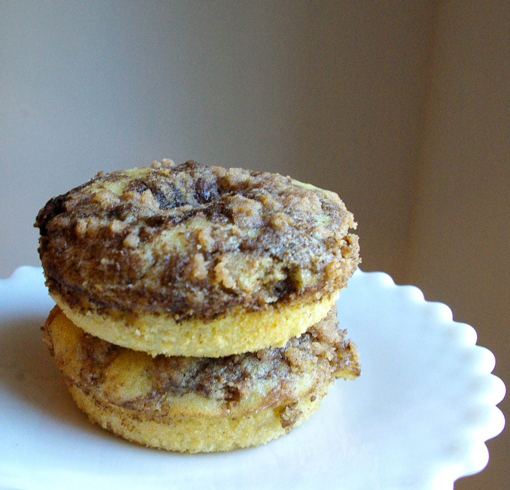 Baked Cinnamon Crumb Donuts - www.thebatterthickens.com