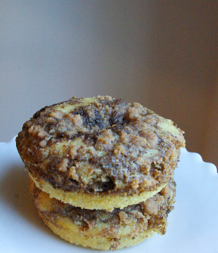 Baked Cinnamon Crumb Donuts - www.thebatterthickens.com