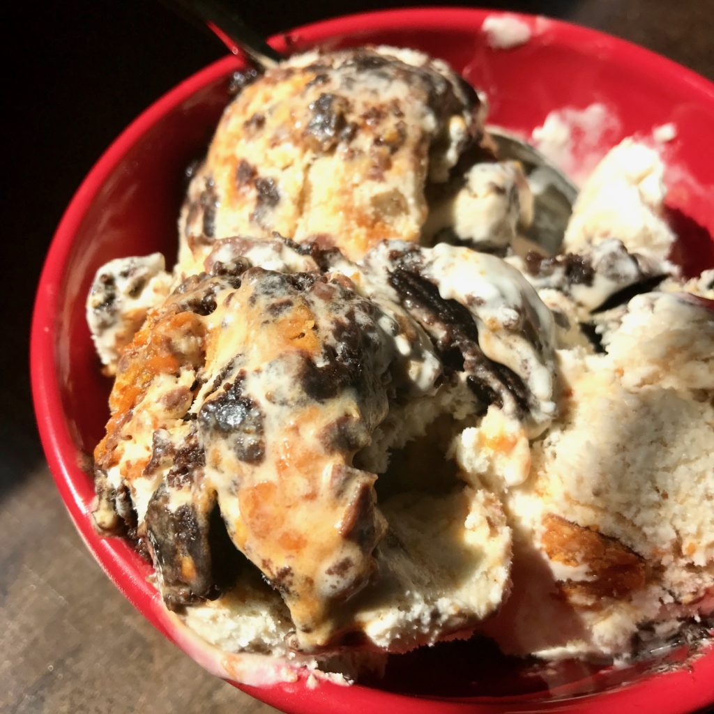 Butterfinger Brownie Ice Cream | The Batter Thickens