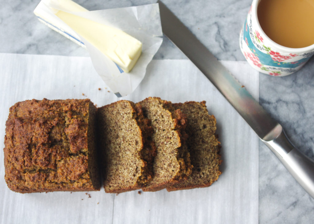 Paleo Bread - inspired by the Erewhon paleo bread, made with almond meal and coconut flour - a nutty, moist, and satisfying snack or breakfast #paleo #glutenfree #bread #dairyfree | www.thebatterthickens.com