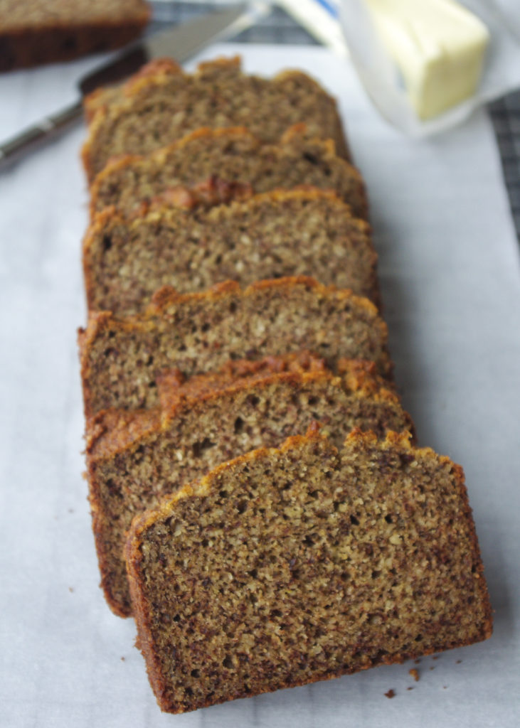 Paleo Bread - inspired by the Erewhon paleo bread, made with almond meal and coconut flour - a nutty, moist, and satisfying snack or breakfast #paleo #glutenfree #bread #dairyfree | www.thebatterthickens.com