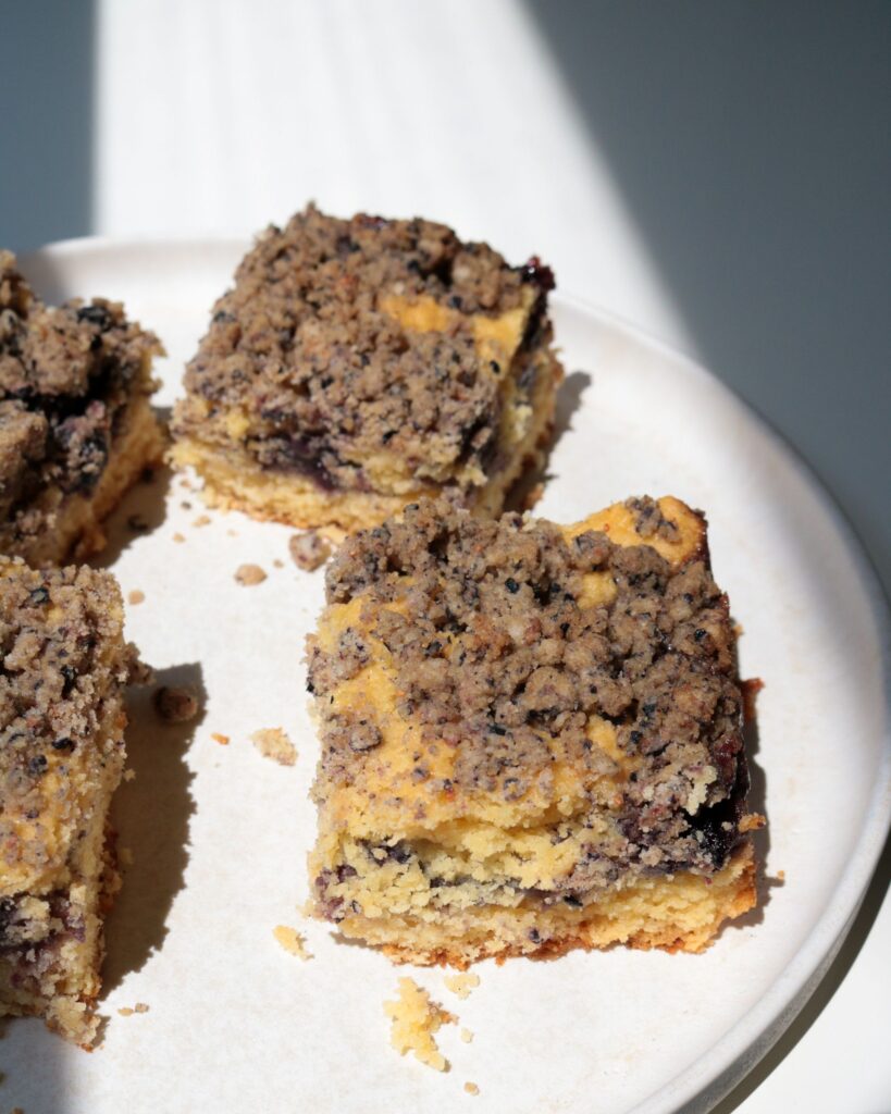Corn Blueberry Coffee Cake