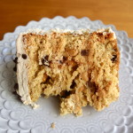 Peanut Butter Chocolate Chip Cookie Dough Cake | The Batter Thickens