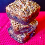 Chocolate Pecan Pie Brownies - rich dark chocolate chip brownies topped with pecan pie mix | www.thebatterthickens.com