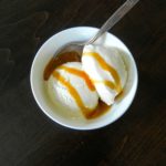 Salted Caramel Ice Cream - creamy, salty, sweet, rich caramel flavor, this ice cream is irresistible #saltedcaramel #iececream | www.thebatterthickens.com
