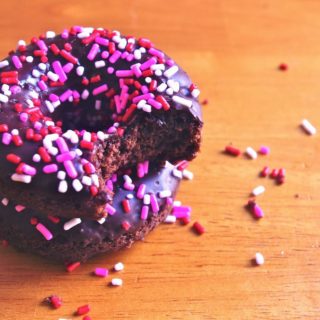 Glazed Chocolate Cake Donuts