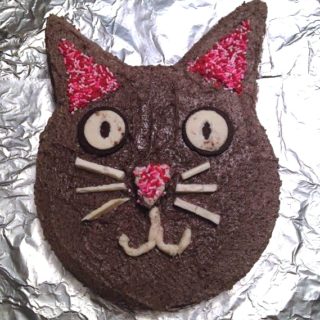 Cat Shaped Funfetti Cake + Seven Graduation Cakes