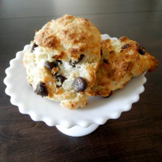 Coconut Chocolate Chip Scones - coconut oil replaces butter to give these scones a subtly sweet coconut flavor #coconut #coconutoil #scones #breakfast | www.thebatterthickens.com