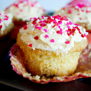 Brown Butter Cupcakes with White Chocolate Frosting