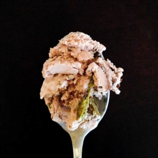Pistachio Chocolate Coffee Ice Cream | Pistachio, Chocolate, and Coffee may sound like an odd combo, but they are surprisingly perfect for each other, and the best way to experience them all together is in ice cream.