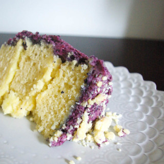 Blueberry Lemon and Vanilla Layer Cake