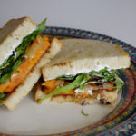 Harvest Sweet Potato Sandwich with Apple Butter and Goat Cheese | www.thebatterthickens.com | @thebatterthickens
