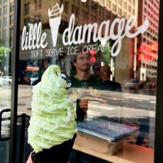 Little Damage and Charcoal Ice Cream