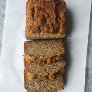 Paleo Bread - inspired by the Erewhon paleo bread, made with almond meal and coconut flour - a nutty, moist, and satisfying snack or breakfast #paleo #glutenfree #bread #dairyfree | www.thebatterthickens.com