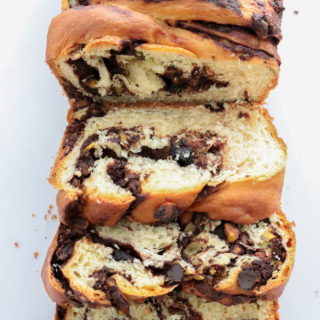 Chocolate Coffee Pistachio Babka