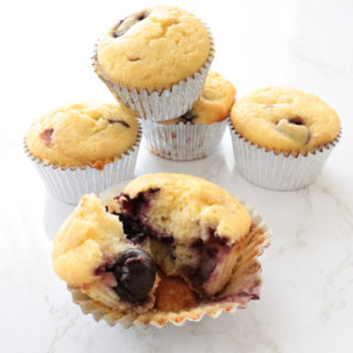 Cherry Ricotta Muffins