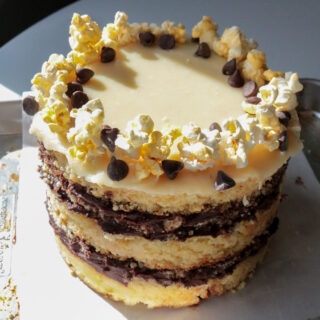 Popcorn and Chocolate Cake (Adapted from Milk Bar)
