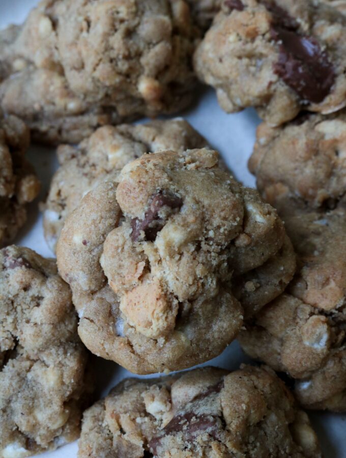 Brown Butter Smores Cookies